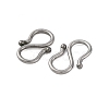Non-Tarnish 304 Stainless Steel S-Hook Clasps STAS-R157-03P-2