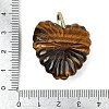 Natural Tiger Eye Carved Pendants G-C276-01G-04-3