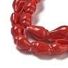 Spray Painted Natural Spiral Shell Beads Strands BSHE-G039-08E-2