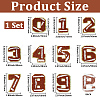 1Bag Sport Theme Number 0~9 Embroidery Cloth Iron on/Sew on Patches PATC-CY0001-65A-2