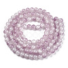 Crackle Baking Paint Imitation Jade Glass Beads Strands X1-DGLA-T003-8mm-04-3