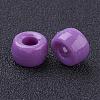 Opaque Acrylic European Large Hole Beads PL338-7-4