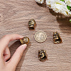 4Pcs 4 Styles Brass European Beads KK-NB0003-58-3