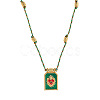 Brass and Enamel Pendant Necklaces FS-WG2CA9F-09-1