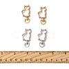 40Pcs 2 Colors Alloy Swivel Snap Hook Clasps FIND-FS0004-73E-5
