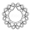 Stainless Steel Flower Clip On Nipple Rings WG76523-02-1