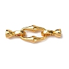Brass Fold Over Clasps KK-Z121-26G-1