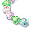 Transparent Glass Beads Strands LAMP-A154-03H-3
