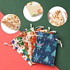 12Pcs 6 Styles Christmas Theme Cloth Printed Storage Bags ABAG-FS0001-09-3