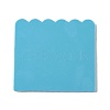 DIY Flat Round with Flower Pattern Pendant Food Grade Silicone Molds DIY-G083-07-3