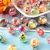 Transparent Glass Globe Pendants GLAA-TA0001-07-5