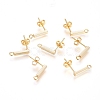 Brass Stud Earring Finding KK-G389-37G-1