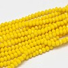 Faceted Rondelle Glass Beads Strands X-GLAA-I033-3mm-14-1