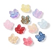 Transparent Spray Paint Glass Beads X-GLAA-Z011-06-1