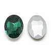 Pointed Back Glass Rhinestone Cabochons RGLA-T080-10x14mm-15-2