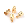 Brass Cord End Cap for Jewelry Making KK-O139-14A-G-1