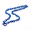 Personalized ABS Plastic Cable Chain Necklaces NJEW-JN03480-2