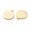 PVD Vacuum Plating 304 Stainless Steel Stamping Blank Tag Charms STAS-G215-10-G02-2