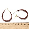 Brass Teardrop Hoop Earrings EJEW-A121-12A-G-3