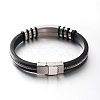 Leather Bracelets BJEW-M102-02-3