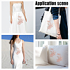 2Pcs Flower Polyester with Plastic Pearl Embroidery Sew on Cloth Patches PATC-HY0002-03A-5