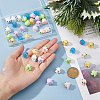 48Pcs 6 Colors Mini Cute Resin Octopus Ornament AJEW-FH0003-96-3