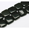 Natural Square Obsidian Beads Strands G-L253-07-1