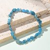 Natural Apatite Bead Stretch Bracelets X-BJEW-K213-40-6