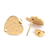 Ion Plating(IP) 304 Stainless Steel Stud Earring Findings EJEW-O104-14G-3