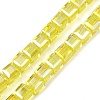 Electroplate Transparent Glass Beads Strands EGLA-B011-07A-AB01-1