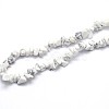 Natural Howlite Beads Strands G-O049-B-40-3