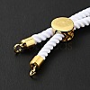 Half Finished Twisted Milan Rope Slider Bracelets FIND-G032-01G-20-5