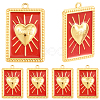8Pcs 304 Stainless Steel Pendants STAS-BBC0008-93-1