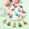 16Pcs 16 Colors Cotton Tassel Pendants FIND-YW0010-28-5