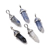 Natural Blue Spot Jasper Pointed Pendants G-K329-42P-1