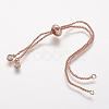 Rack Plating Brass Chain Bracelet Making KK-A142-017RG-1