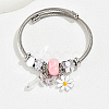 Non-Tarnish 201 Stainless Steel European Bracelet OQ8559-1-1