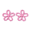 Spray Painted Alloy Flower Multi-Strand Links PALLOY-Q464-01G-1