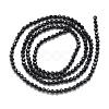 Natural Black Spinel Beads Strands X-G-S152-01-3mm-2