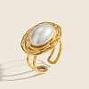 304 Stainless Steel Cuff Open Rings for Women LS-DM4444-1