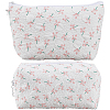 2Pcs 2 Styles Portable Travel Polyester Cosmetic Zipper Storage Clutch Bags ABAG-CY0001-01B-6