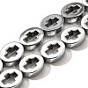 Electroplated Synthetic Non-magnetic Hematite Beads Strands G-L613-Z01-02G-1