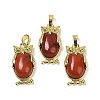 Natural Red Jasper Pendant KK-F887-02G-19-1