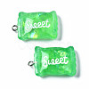 Transparent Resin Pendants X-RESI-S356-54A-02-3