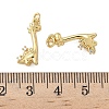 Brass Micro Pave Cubic Zirconia Pendants KK-P325-11G-3