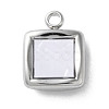 304 Stainless Steel Acrylic Pendants STAS-M091-02D-P-1