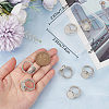 8Pcs 304 Stainless Steel Open Cuff Ring Settings RJEW-BBC0001-27-3