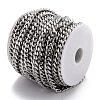 Tarnish Resistant 304 Stainless Steel Cuban Link Chain STAS-B019-02B-P-4