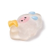 Translucent Cloud Resin Cabochons RESI-K019-03D-3