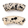 Opaque Spray Painted Acrylic Beads MACR-S372-001F-B08-3
